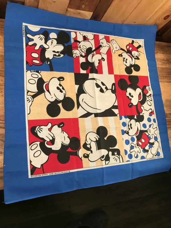 Disney Mickey Mouse Bandana ミッキーマウス ビンテージ バンダナ 80年代 Stimpy Vintage Collectible Toys スティンピー ビンテージ コレクタブル トイズ