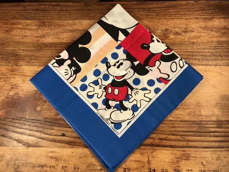 Disney “Mickey Mouse” Bandana ミッキーマウス ビンテージ バンダナ