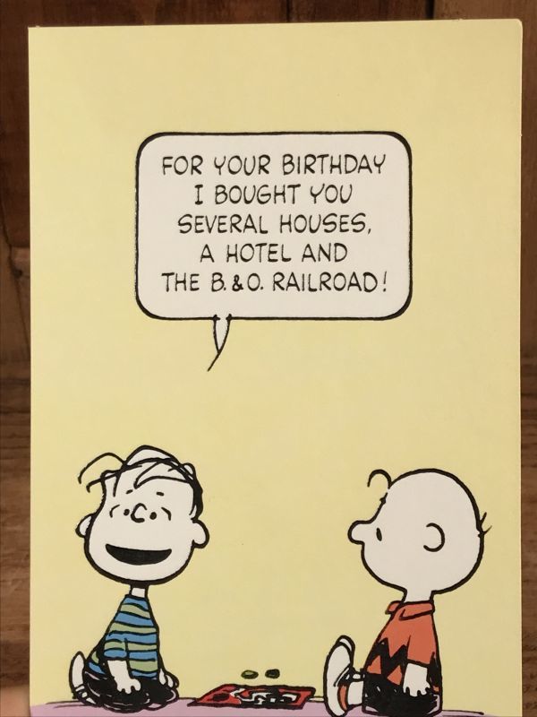 Hallmark Snoopy Linus Charlie Brown Greeting Card ライナス チャーリーブラウン ビンテージ グリーティングカード 70 80年代 Stimpy Vintage Collectible Toys スティンピー ビンテージ コレクタブル トイズ