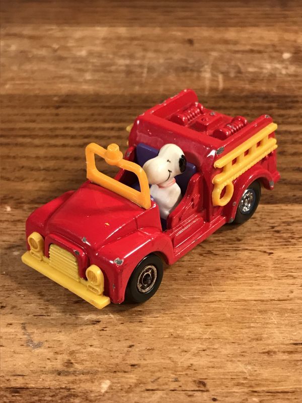 Aviva Snoopy Fire Engine Digest Mini Car スヌーピー ビンテージ ミニカー アビバ 70 80年代 Stimpy Vintage Collectible Toys スティンピー ビンテージ コレクタブル トイズ