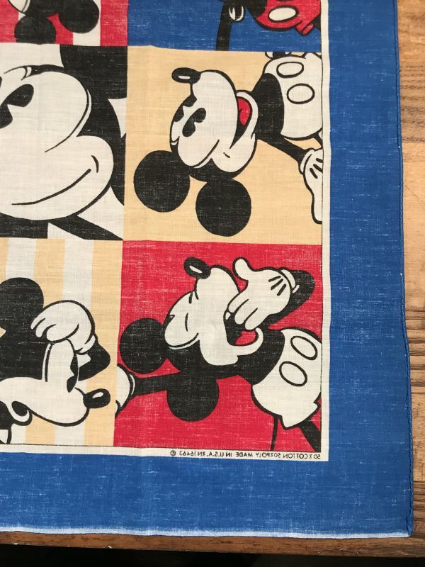 Disney “Mickey Mouse” Bandana ミッキーマウス ビンテージ バンダナ