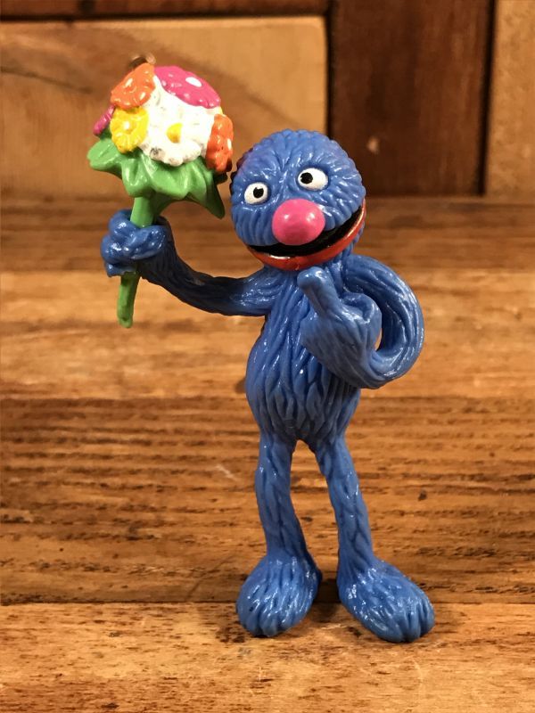 Applause Sesame Street Grover Flower Pvc Figure グローバー ビンテージ Pvcフィギュア セサミストリート 80年代 Stimpy Vintage Collectible Toys スティンピー ビンテージ コレクタブル トイズ