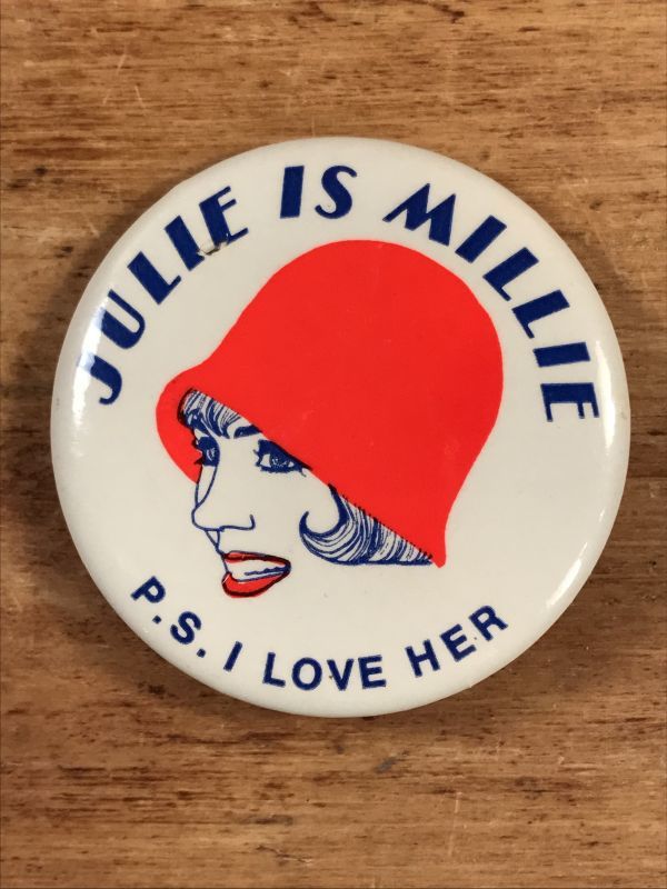 Julie Is Millie Pinback モダンミリー ビンテージ 缶バッジ 缶