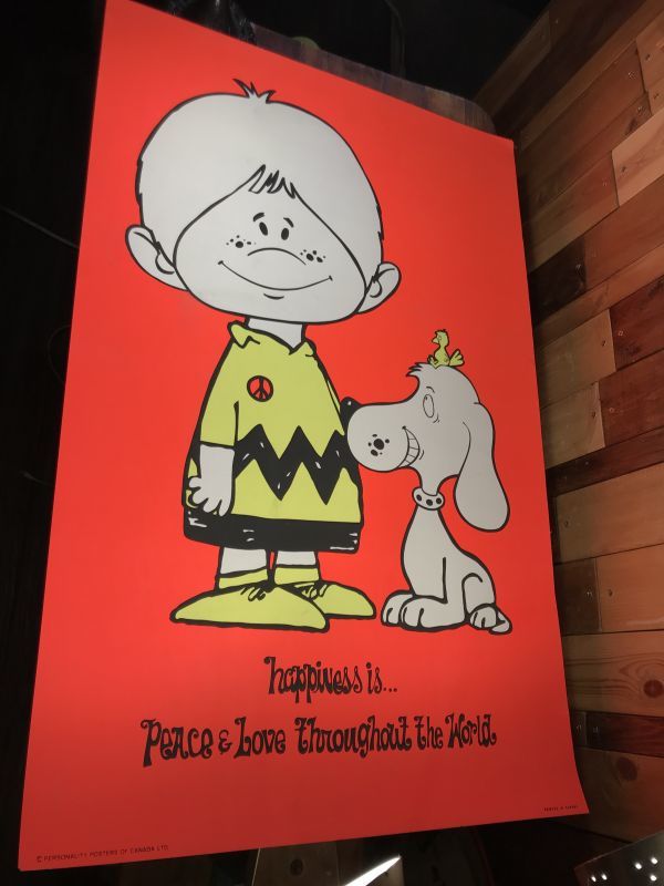 Snoopy & Charlie Brown Parody Black Light Poster スヌーピー ...
