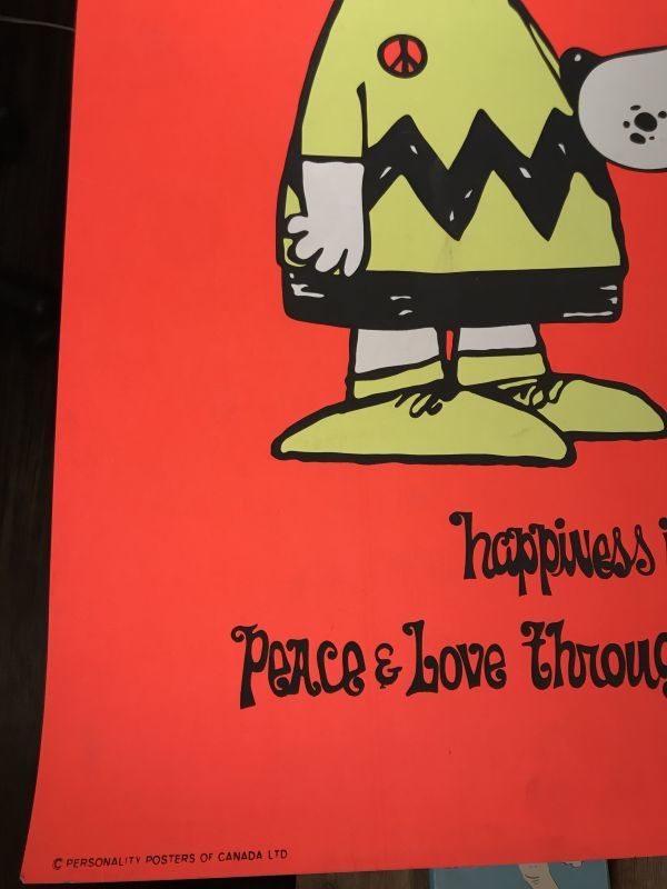 Snoopy Charlie Brown Parody Black Light Poster スヌーピー チャーリーブラウン ビンテージ ブラックライトポスター パロディ 70年代 Stimpy Vintage Collectible Toys スティンピー ビンテージ コレクタブル トイズ