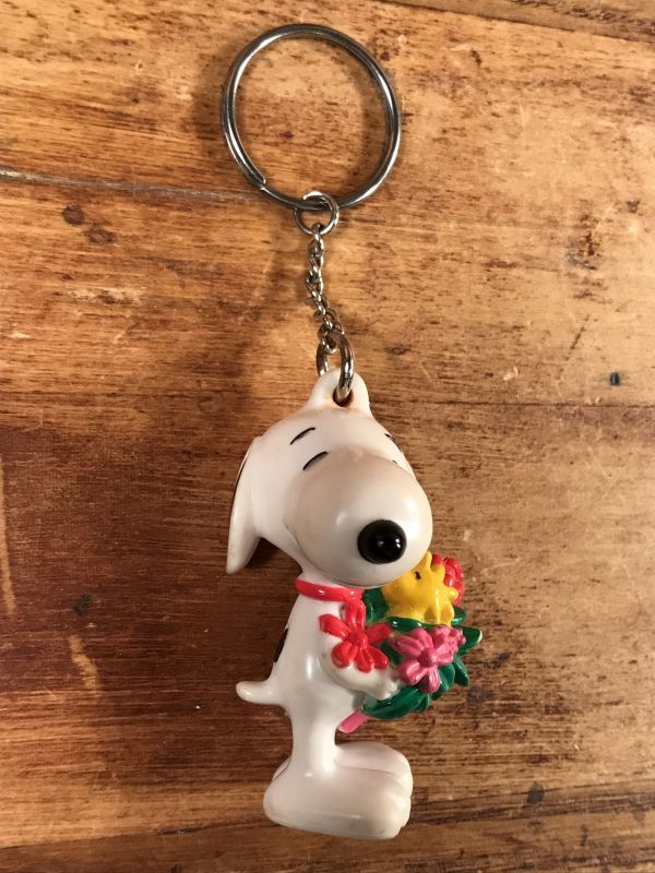 Peanuts Snoopy Woodstock Pvc Keychain スヌーピー ビンテージ キーホルダー ウッドストック 90年代 Stimpy Vintage Collectible Toys スティンピー ビンテージ コレクタブル トイズ