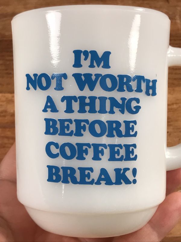 Peanuts Snoopy “Coffee Break!” Fire King Mug スヌーピー ビンテージ