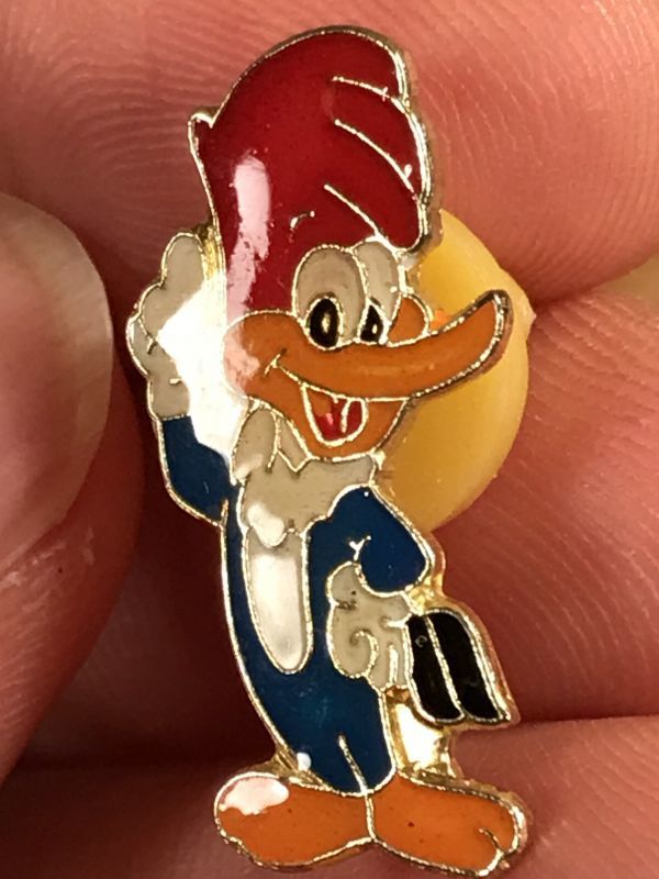 Woody Woodpecker Enamel Pins ウッディーウッドペッカー ビンテージ ピンバッジ ピンズ 80年代 Stimpy Vintage Collectible Toys スティンピー ビンテージ コレクタブル トイズ