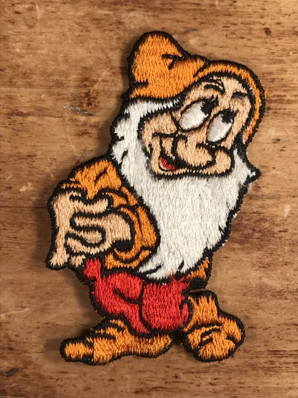 Disney Seven Dwarfs Bashful Patch バッシュフル ビンテージ ワッペン 七人の小人 70年代 Stimpy Vintage Collectible Toys スティンピー ビンテージ コレクタブル トイズ