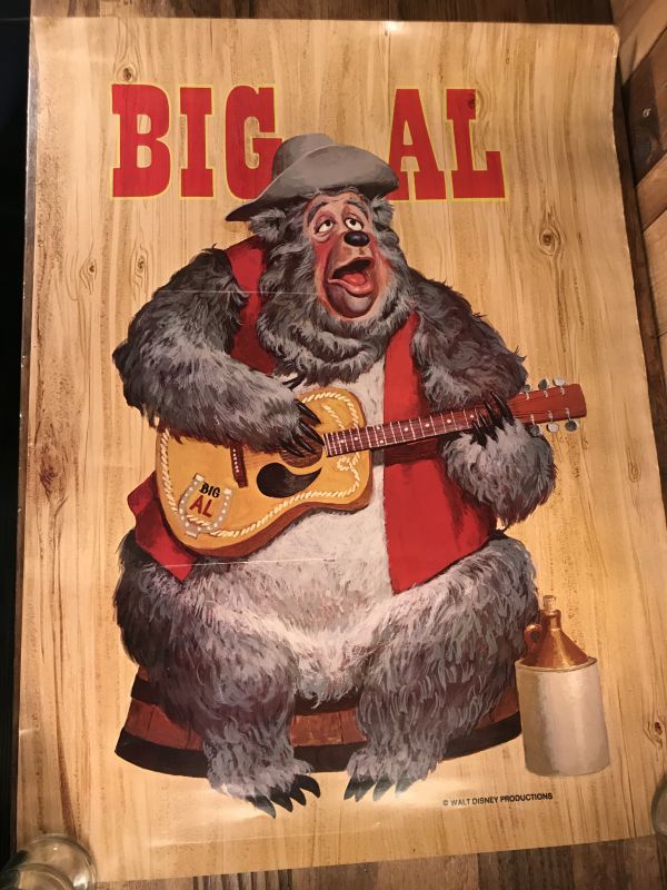 Disney Country Bear “Big Al” Poster ビッグアル ビンテージ ポスター 
