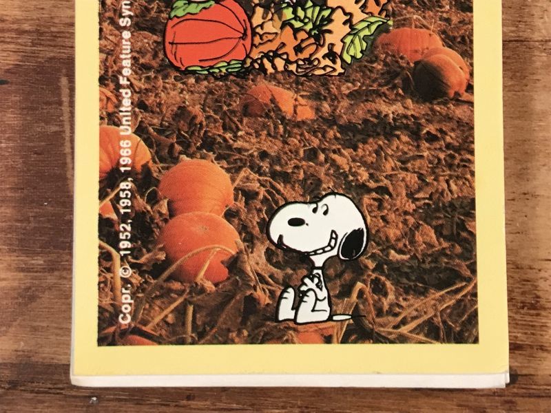 Plymouth Peanuts Snoopy Pumpkin Memo Pad スヌーピー ビンテージ メモ帳 ピーナッツギャング 70 80年代 Stimpy Vintage Collectible Toys スティンピー ビンテージ コレクタブル トイズ