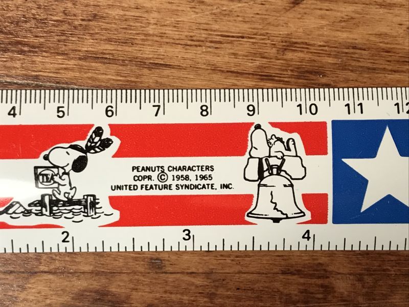 Hallmark Peanuts Snoopy Woodstock Metal Ruler スヌーピー ビンテージ 定規 ウッドストック 70年代 Stimpy Vintage Collectible Toys スティンピー ビンテージ コレクタブル トイズ