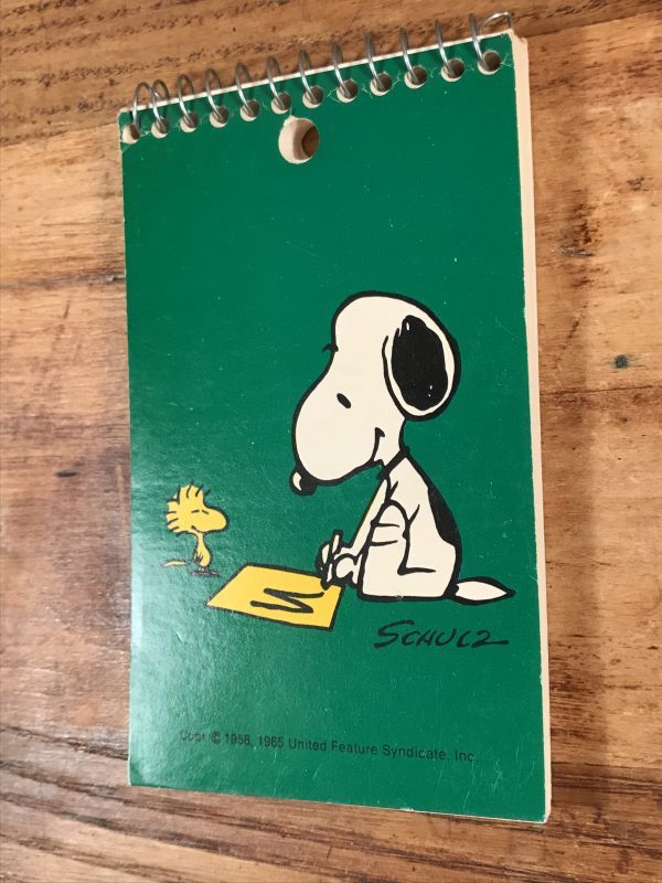 Plymouth Peanuts Snoopy Woodstock Drawing Memo Pad スヌーピー ビンテージ メモ帳 ウッドストック 70 80年代 Stimpy Vintage Collectible Toys スティンピー ビンテージ コレクタブル トイズ
