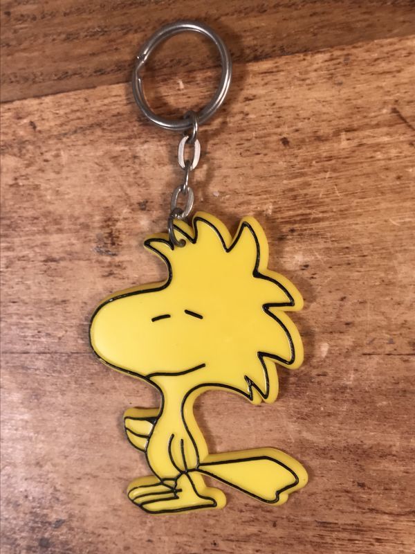 Aviva Snoopy Woodstock Plastic Keychain ウッドストック ビンテージ キーホルダー スヌーピー 70 80年代 Stimpy Vintage Collectible Toys スティンピー ビンテージ コレクタブル トイズ