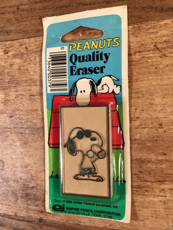 Empire Peanuts Snoopy Joe Cool Quality Eraser スヌーピー ビンテージ 消しゴム 80年代 Stimpy Vintage Collectible Toys スティンピー ビンテージ コレクタブル トイズ