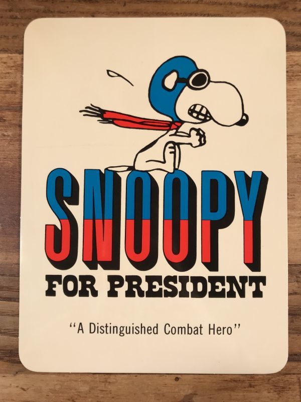 Hallmark Peanuts Snoopy For President Postcard スヌーピー ビンテージ ポストカード フライングエース 70年代 Stimpy Vintage Collectible Toys スティンピー ビンテージ コレクタブル トイズ