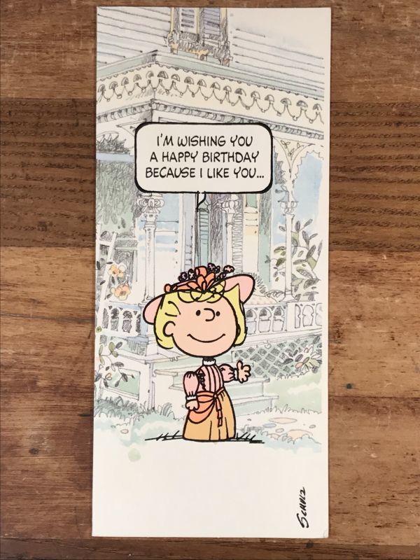 Hallmark Peanuts Sally “I'm Wishing You” Greeting Card サリー
