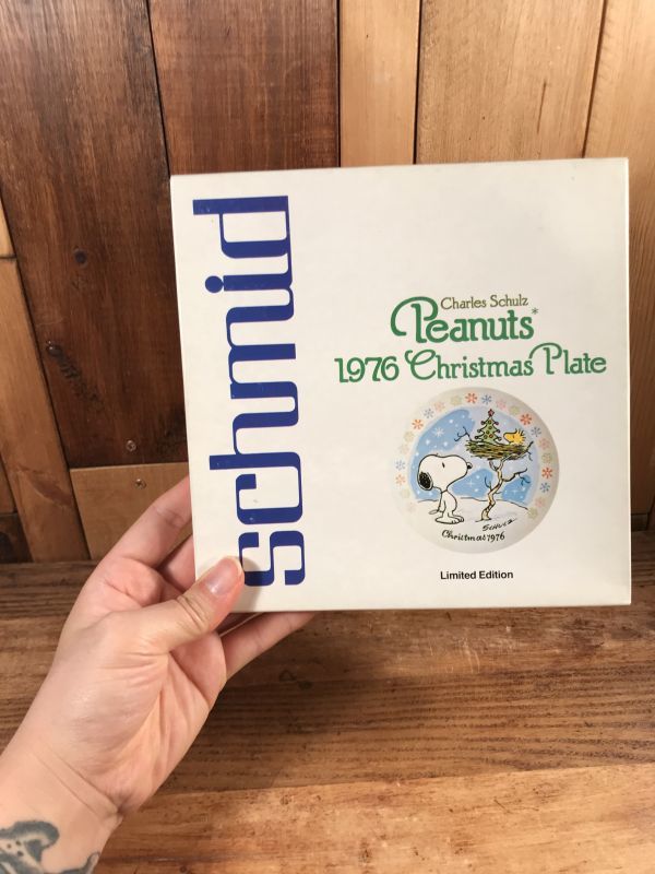 Schmid Peanuts Snoopy “1976” Christmas Plate スヌーピー ビンテージ 