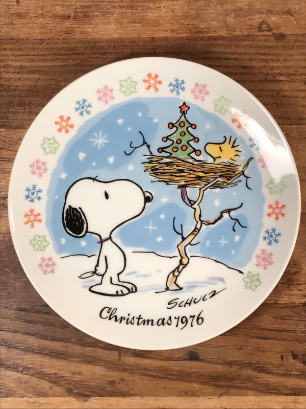 Schmid Peanuts Snoopy “1976” Christmas Plate スヌーピー ビンテージ 