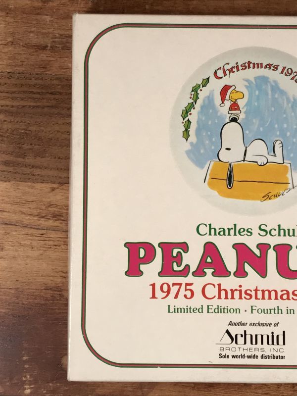 Schmid Peanuts Snoopy “1975” Christmas Plate スヌーピー ビンテージ