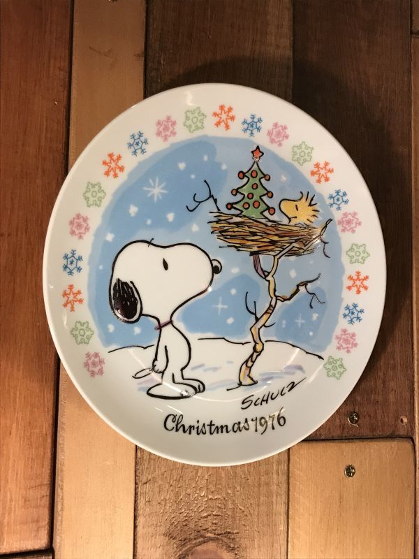 Schmid Peanuts Snoopy “1976” Christmas Plate スヌーピー ビンテージ 