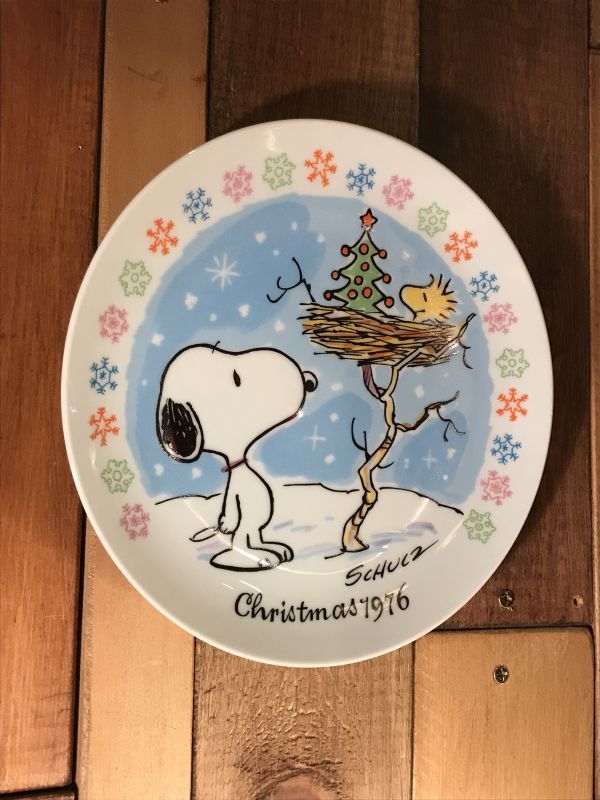 Schmid Peanuts Snoopy “1976” Christmas Plate スヌーピー ビンテージ 