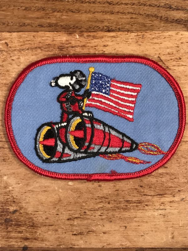 Peanuts Snoopy Space Jet Patch スヌーピー ビンテージ ワッペン