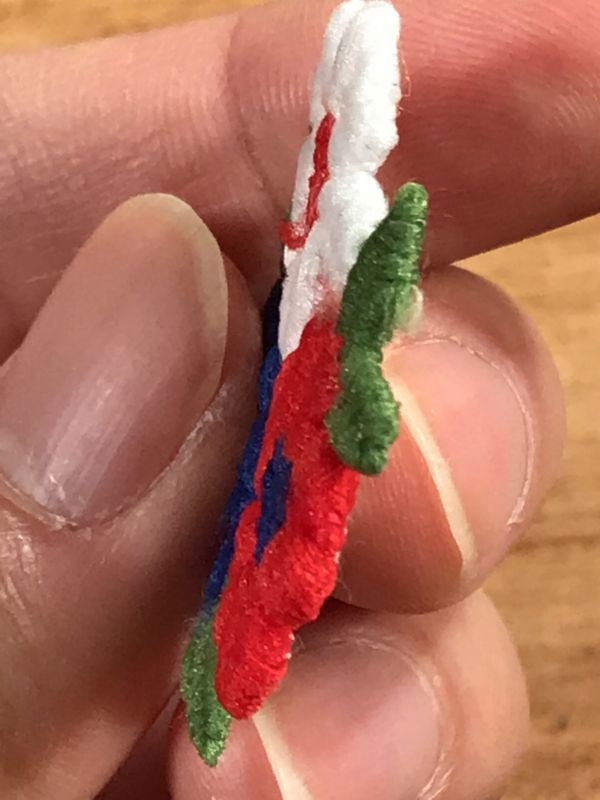 1970年代　ビンテージ　アップリケスカート　刺繍　パッチワーク　お花　蝶々 1970年代ビンテージアップリケスカート刺繍パッチワークお花蝶々