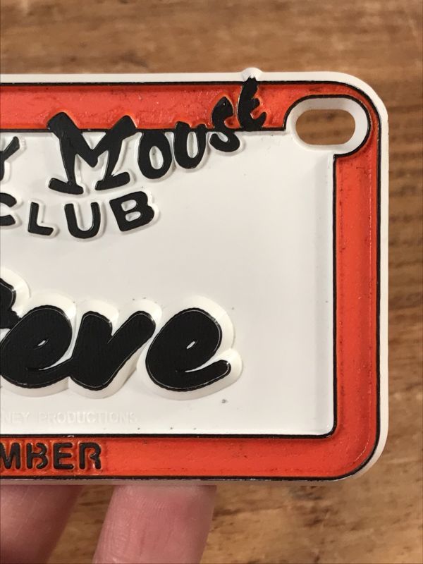 Disney Mickey Mouse Club Member Name Plate ミッキーマウスクラブ
