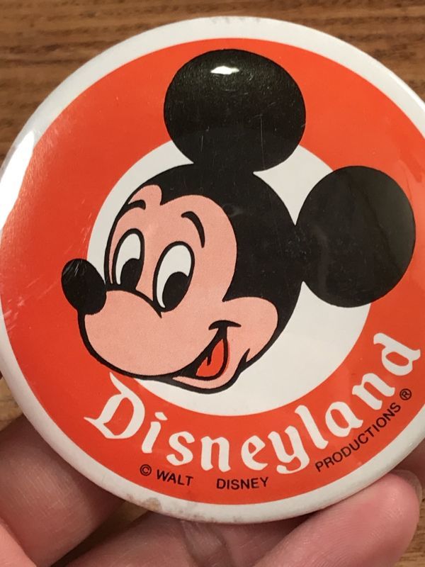 Disneyland Mickey Mouse Metal Pinback ミッキーマウス ビンテージ 缶バッジ ディズニー 缶バッチ 70年代 Animation Character アニメーション系キャラクター Disney ディズニー 系 Stimpy Vintage Collectible Toys スティンピー ビンテージ コレクタブル トイズ