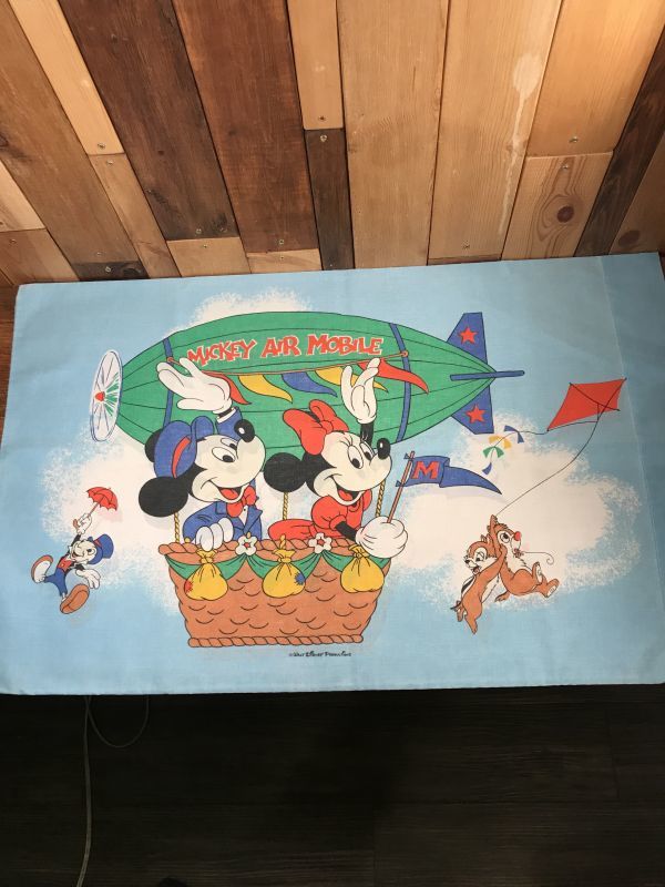 Disney Mickey Air Mobile Pillow Case ミッキー＆ミニーマウス ビンテージ ピローケース 枕カバー  70年代｜Animation Character(アニメーション系キャラクター)-Disney(ディズニー)系｜STIMPY(Vintage  Collectible Toys）スティンピー(ビンテージ コレクタブル トイズ）