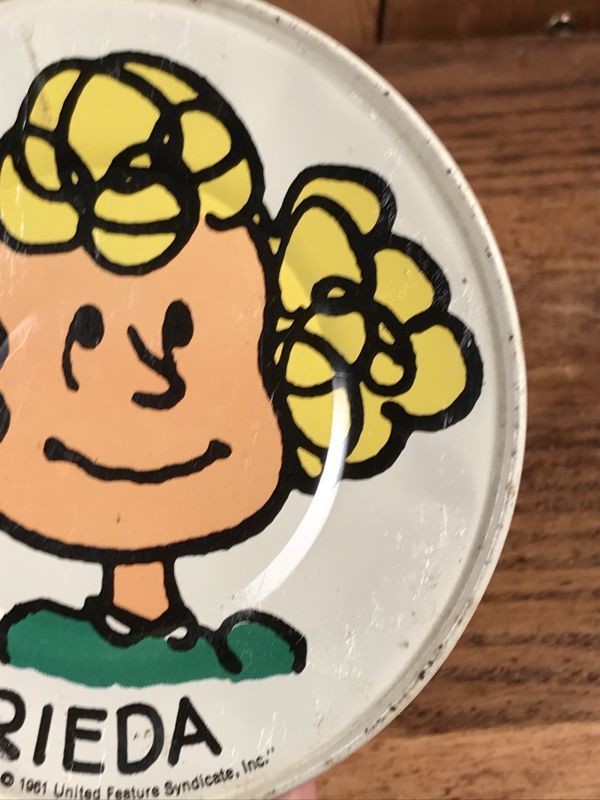 Peanuts Snoopy “Frieda” Tin Dish Plate フリーダ ビンテージ