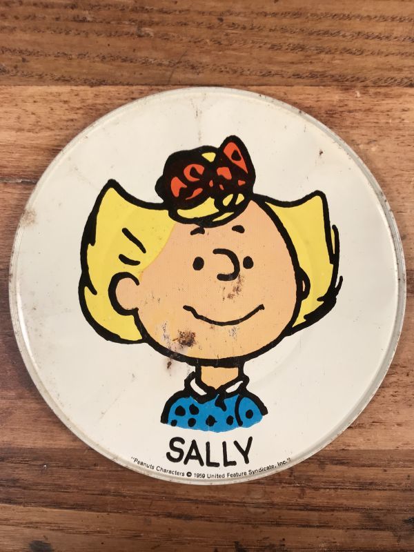 Peanuts Snoopy Sally Tin Dish Plate サリー ビンテージ ディッシュプレート スヌーピー 小皿 70年代 Animation Character アニメーション系キャラクター Snoopy Peanuts スヌーピー ピーナッツ 系 Stimpy Vintage Collectible Toys スティンピー ビンテージ