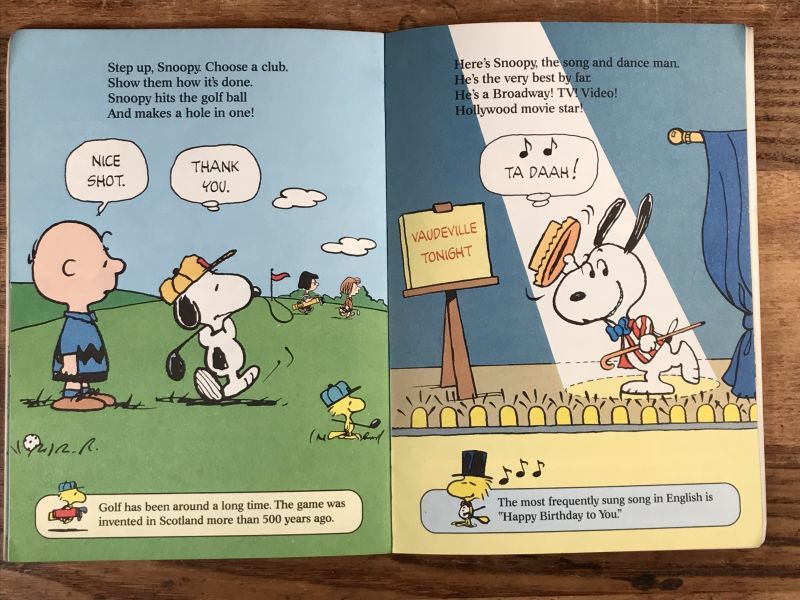 Peanuts “Snoopy Does It All!” Picture Book スヌーピー ビンテージ
