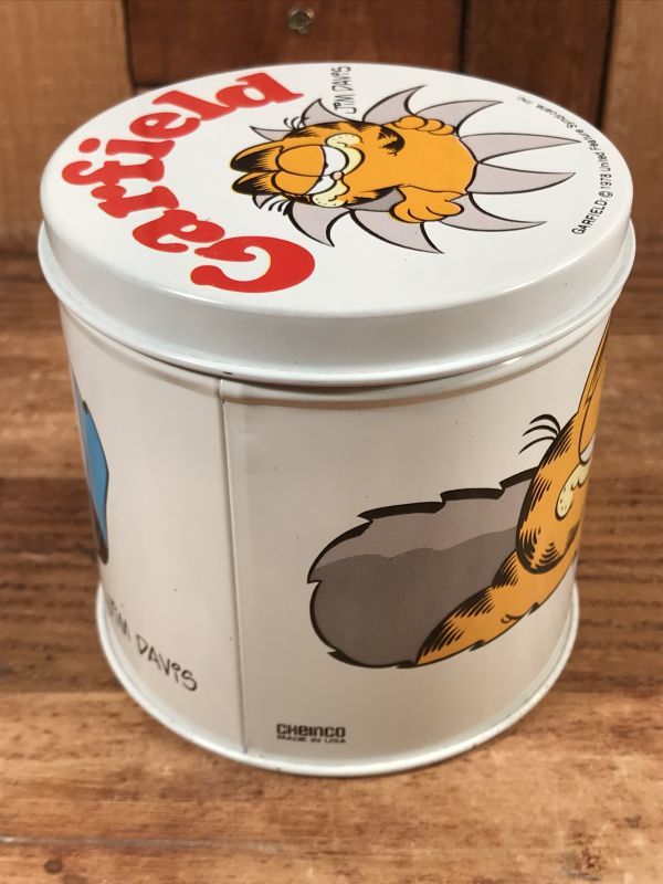 Cheinco Garfield Tin Can ガーフィールド ビンテージ 缶 MADE