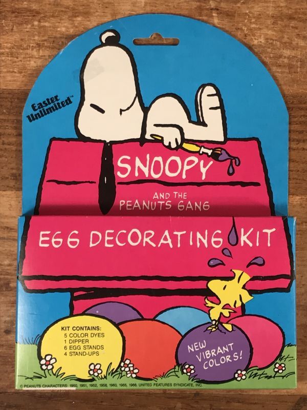 Snoopy And The Peanuts Gang Egg Decorating Kit スヌーピー ビンテージ イースターキット ピーナッツギャング 90年代 Animation Character アニメーション系キャラクター Snoopy Peanuts スヌーピー ピーナッツ 系 Stimpy Vintage Collectible Toys スティンピー