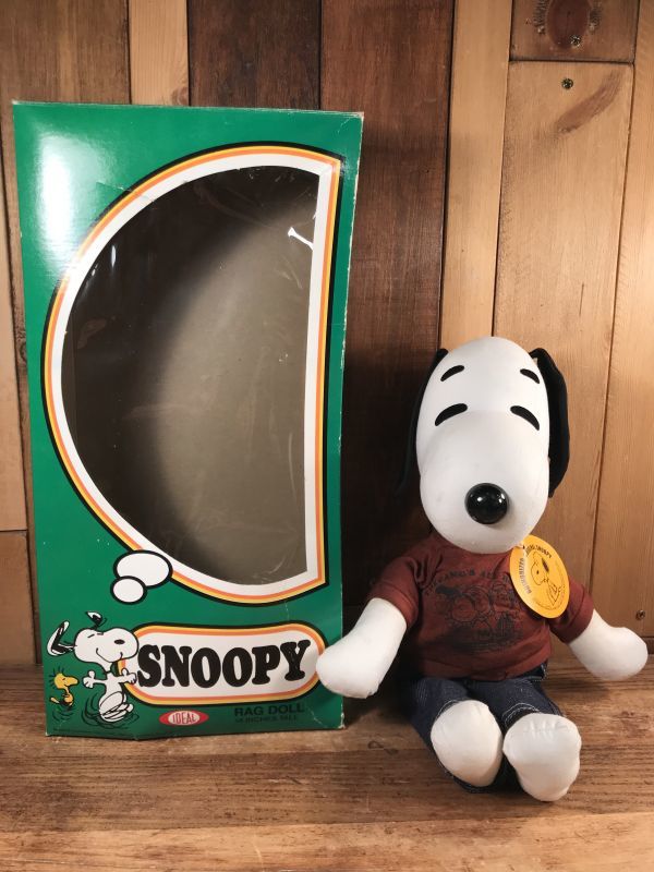 Ideal Peanuts Snoopy Rag Doll スヌーピー ビンテージ ラグドール 箱