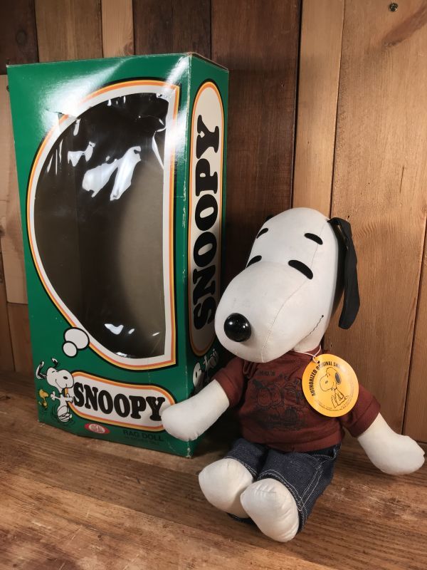 Ideal Peanuts Snoopy Rag Doll スヌーピー ビンテージ ラグドール 箱 