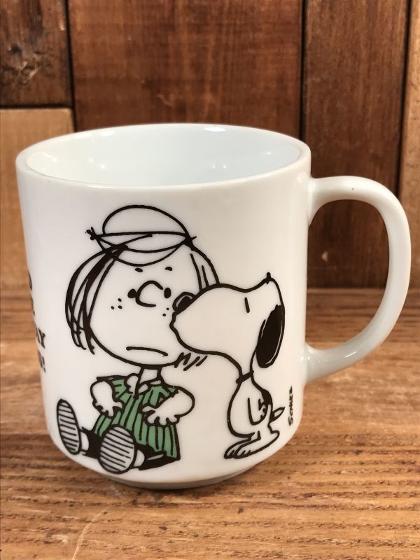 Another Determined Peanuts Snoopy We All Need Ceramic Mug スヌーピー ビンテージ マグカップ 陶器 70年代 Animation Character アニメーション系キャラクター Snoopy Peanuts スヌーピー ピーナッツ 系 Stimpy Vintage Collectible Toys スティンピー