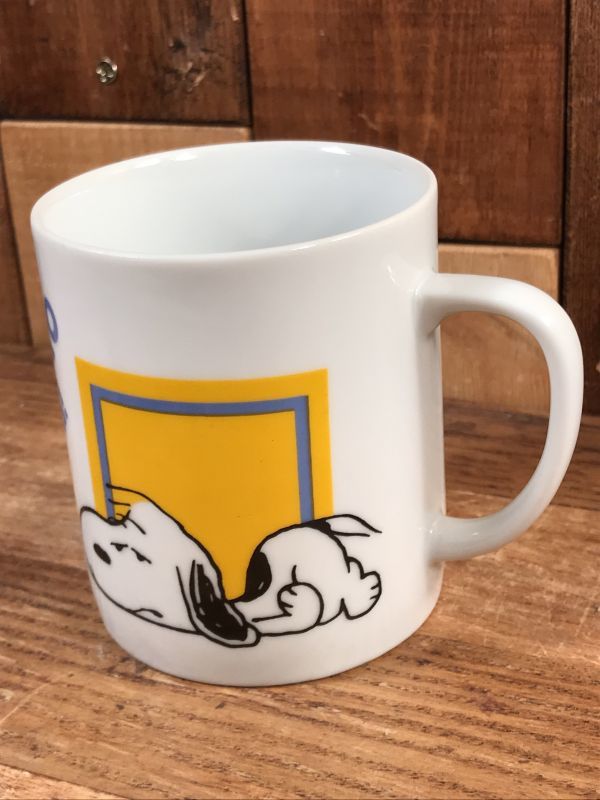 Peanuts Snoopy I Think I M Ceramic Mug スヌーピー ビンテージ マグカップ 陶器 70年代 Animation Character アニメーション系キャラクター Snoopy Peanuts スヌーピー ピーナッツ 系 Stimpy Vintage Collectible Toys スティンピー ビンテージ コレクタブル