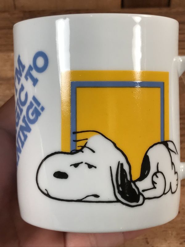 Peanuts Snoopy “I Think I'm” Ceramic Mug　スヌーピー　ビンテージ　マグカップ　陶器　70年代