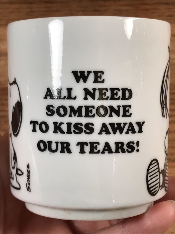 Another Determined Peanuts Snoopy We All Need Ceramic Mug スヌーピー ビンテージ マグカップ 陶器 70年代 Animation Character アニメーション系キャラクター Snoopy Peanuts スヌーピー ピーナッツ 系 Stimpy Vintage Collectible Toys スティンピー