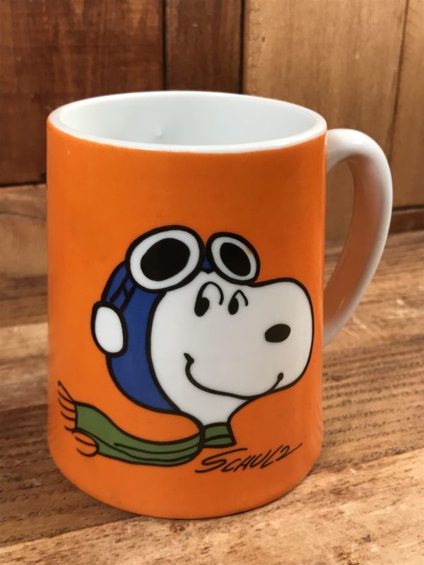 Peanuts Snoopy “Flying Ace” Ceramic Mug Music Box スヌーピー ...
