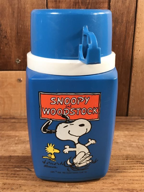 Thermos Peanuts Snoopy Woodstock Thermos Bottle スヌーピー ビンテージ 水筒 サーモス 70年代 Animation Character アニメーション系キャラクター Snoopy Peanuts スヌーピー ピーナッツ 系 Stimpy Vintage Collectible Toys スティンピー ビンテージ