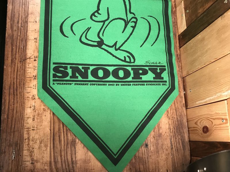 Peanuts Snoopy “I've Got To Start...” Felt Banner スヌーピー