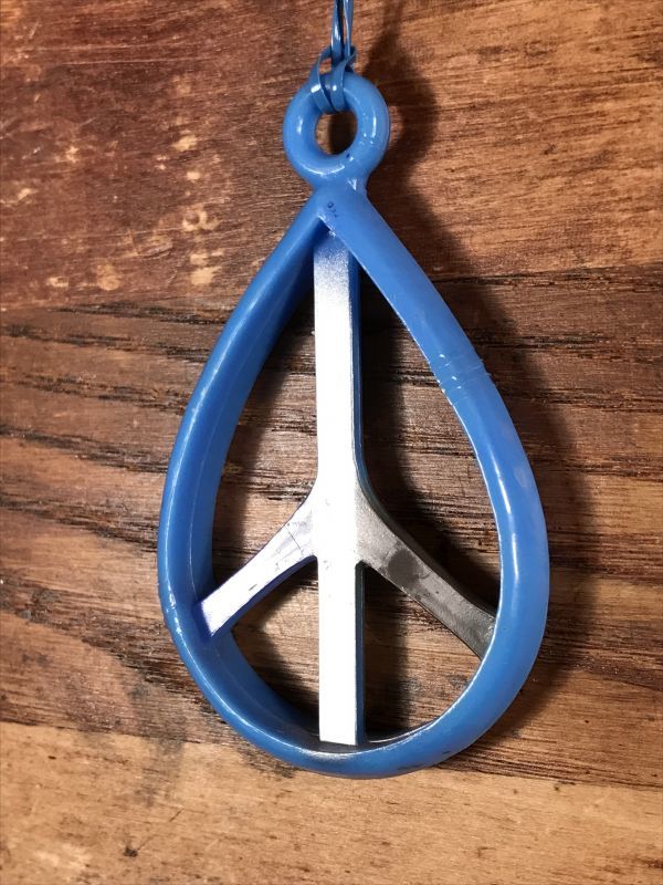 Peace Sign Plastic Necklace ピースサイン ビンテージ ネックレス 70 