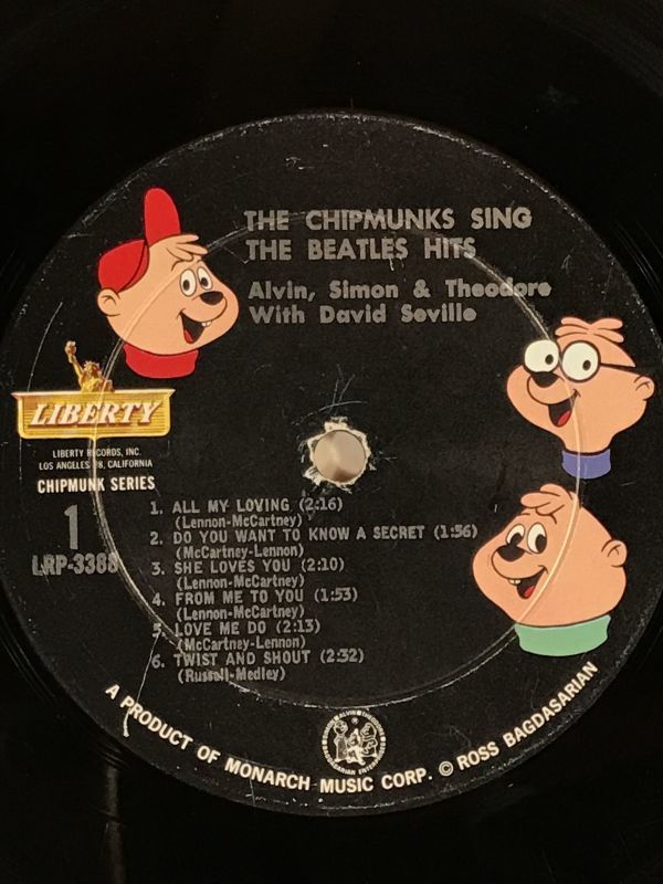 The Chipmunks Sing The Beatles Hits LP Record アルビンと