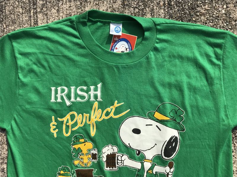 Peanuts Snoopy “Irish & Perfect” T-Shirt スヌーピー ビンテージ T ...