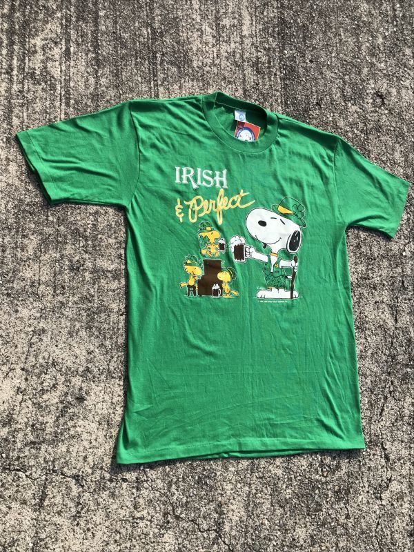 Peanuts Snoopy “Irish & Perfect” T-Shirt スヌーピー ビンテージ T ...