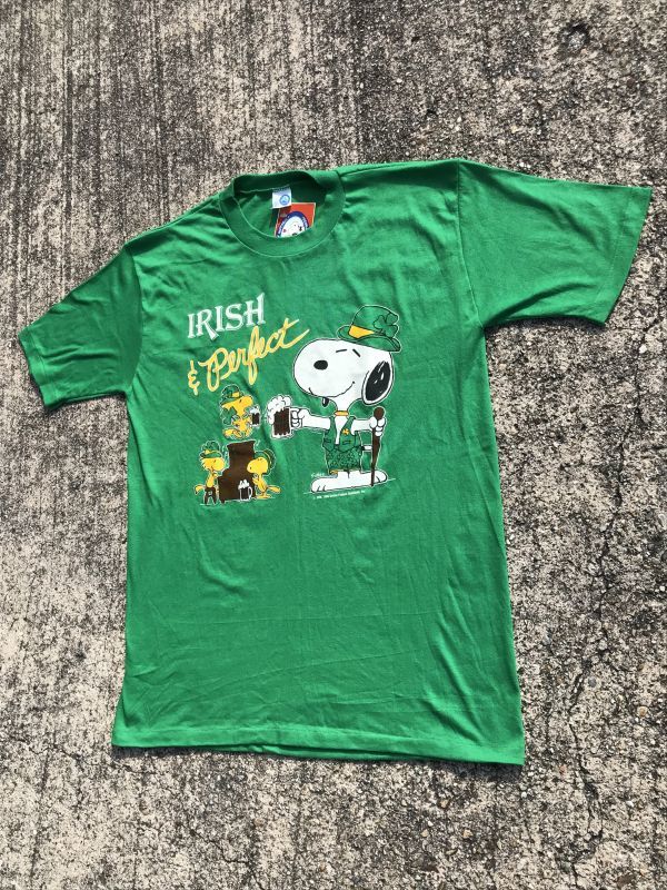 Peanuts Snoopy “Irish & Perfect” T-Shirt スヌーピー ビンテージ T ...